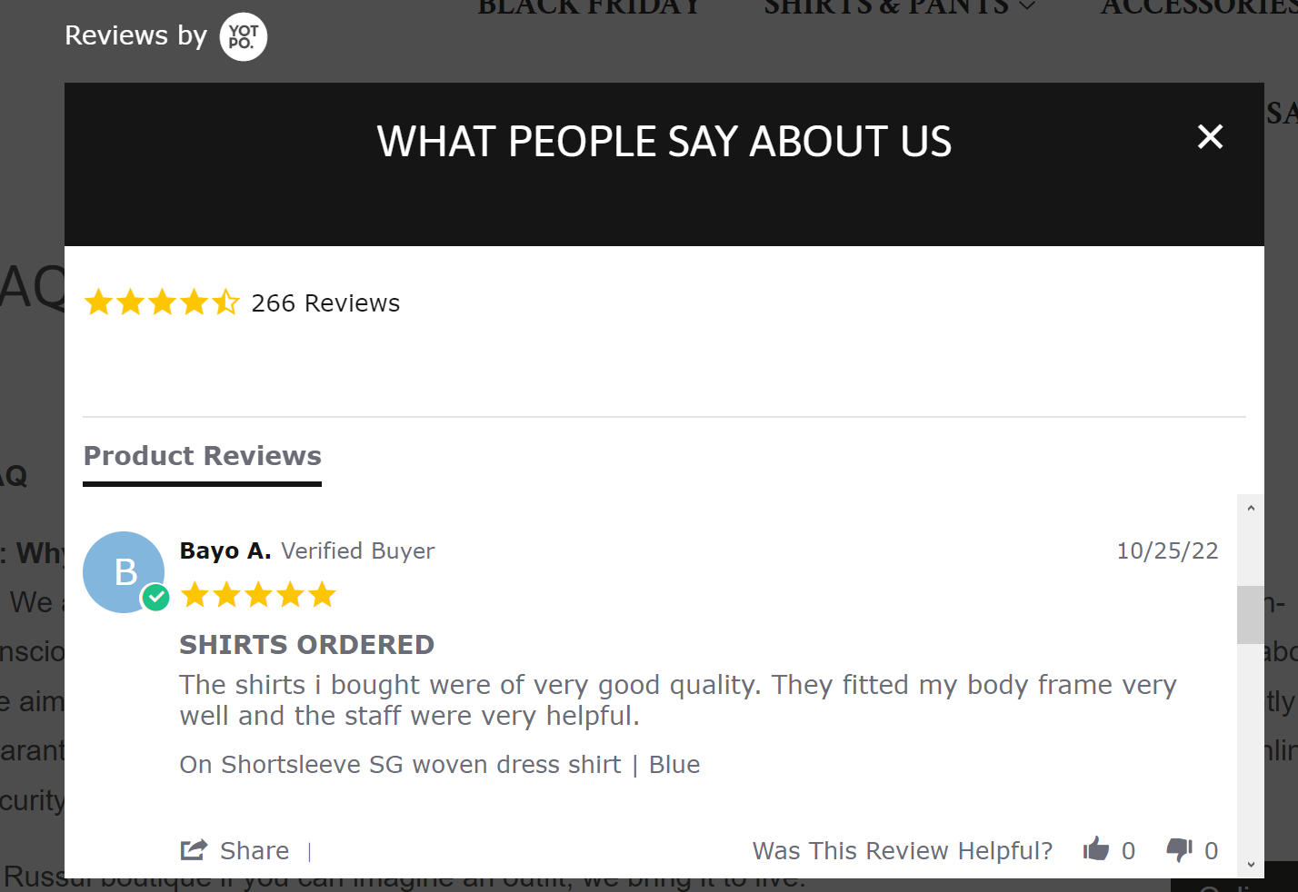 reviews for customer trust